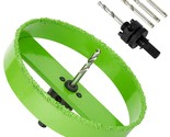 Hlofizi 6-3/8 Hole Saw For 6&quot; Recessed Lights, Green, Cutting Plaster Dr... - £31.37 GBP