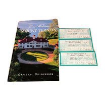 George Washington’s Mount Vernon Official Guidebook &amp; Tour Tickets From 2011 - £1.95 GBP