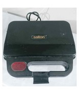 Salton Snack &#39;N&#39; Sandwich SA-10 Sandwich Maker Black Cuts &amp; Seals Non Stick - $38.33 CAD