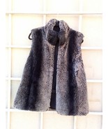 Reversible Medium/Large KRISTAN BLAKE Womens Vest-faux Chinchilla/black - $31.55 CAD