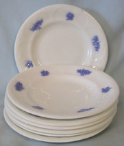 Adderley Blue Chelsea Bread Plate 6 1/8&quot;, Set of 7 - £17.32 GBP