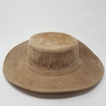 Genuine Leather Hat XL 712-758 Made in USA Cowboy Safari Western - $39.55