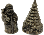 International Silver Company Christmas Silverplate Salt and Pepper Shakers - £11.44 GBP