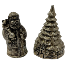 International Silver Company Christmas Silverplate Salt and Pepper Shakers - £11.34 GBP