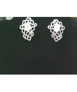 Clear Drop Rhinestone Crystal Pageant Bridal Earrings - $263.69 MXN