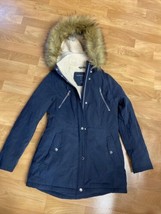 Nautica Women’s Navy Water Resistant Puffer Coat Jacket Size Small - £31.38 GBP
