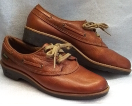 Bass Shoes Size 9 Regular Leather Brown Bronze Bicycle Toe Lace Up Unisex? - £21.36 GBP
