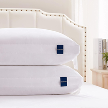 Bed Pillows King Size Set of 2, Hybrid Shredded Memory Foam - £66.18 GBP