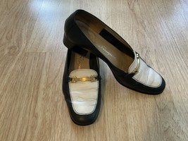 Shoes Salvatore Ferragamo Boutique Women’s Size 6 1/2 B Black White - £28.92 GBP