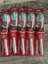 Colgate 360 Optic White Manual Stain Removal Toothbrush Soft Bristle -Pa... - £8.30 GBP