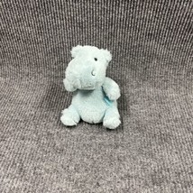Manhattan Toy BLUE HIPPO 8” Plush Stuffed Animal 2019 Toy Embroidered Eyes - £10.48 GBP