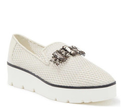 Karl Lagerfeld paris Bri ecru loafer mesh shoes womens size 8.5 sfs - £70.60 GBP