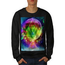 Wellcoda Psychedelic Cosmos Mens Sweatshirt, Crazy Casual Pullover Jumper - £24.17 GBP+
