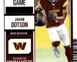 2023 Panini Contenders Football Card #99 Jahan Dotson* NFL Washington Co... - $4.15