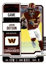 2023 Panini Contenders Football Card #99 Jahan Dotson* NFL Washington Co... - $4.15