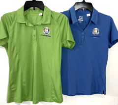 Ryder Cup 2018 Womens Shirts Lot of 2 Size Medium Cutter Buck Blue Green... - $21.83
