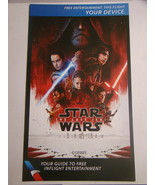 American Airlines Inflight Entertainment Card - STAR WARS THE LAST JEDI ... - £7.86 GBP