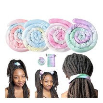 1 Satin Spiral Loc Hair Tie Dreadlock Accessories Bendable Ponytail Holder Women - £26.92 GBP
