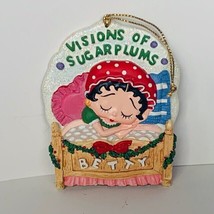 Danbury Mint Betty Boop Christmas ornament figurine vtg Pudgy Visions Sugarplums - £23.64 GBP