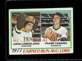 Vintage 1978 Topps Era Ldrs Baseball Card #207 Candelaria Pirates Tanana Angels - £8.03 GBP