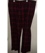 NWT MENS Croft &amp; Barrow RED &amp; BLACK PLAID FLANNEL PAJAMA PANTS  SIZE 3XLT - $466.44 MXN