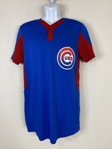 Majestic Men Size S Blue/Red Chicago Cubs Jersey T Shirt #3 Breathable - £7.62 GBP