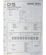 Roland D-5 Synthesizer Keyboard Workstation Original Service Manual Book... - $55.60 CAD