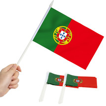 Anley Portugal Mini Flag 12 Pack - Hand Held Small Miniature Portuguese Flags - £6.30 GBP