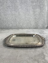 Polished Silver Plated Decorative Serving Or Trinket Dish 9x6&quot; - $11.98