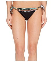 NWT NANETTE LEPORE Large bikini swimsuit bottom only tribal beat side tie - £34.48 GBP