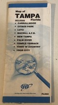 Tampa Florida Travel Map Fold Out Brochure Booklet Ephemera M6 - $7.91