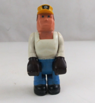 Vintage 1979 Fisher Price Husky Helpers Construction Manager 3.5&quot; Action... - £3.80 GBP