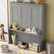 Gray Queen Murphy Bed w/ Shelf - $1,055.99