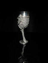royal selangor lord of rings pewter gimli goblet ( dent in lip ) image 3
