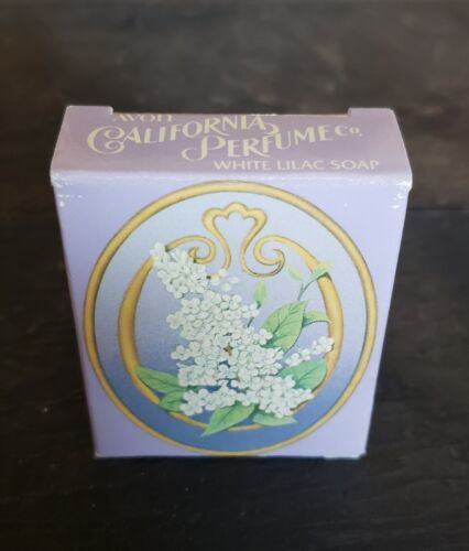 Primary image for Avon California perfume white lilac soap in original box 
