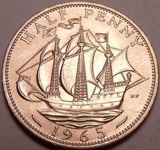 Unc Great Britain 1965 Half Penny~We Have A Huge Selection Of Unc Coins~... - £2.86 GBP