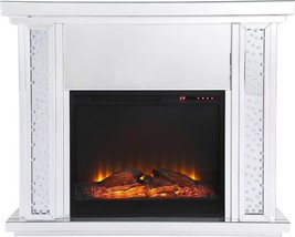 Mantel Mantle Modern Contemporary 47.5-In Crystal Mirror - £1,478.29 GBP