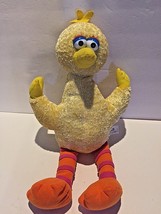 Retired 2003 NANCO Sesame Street Plush 15&quot; Bright Fluffy Yellow BIG BIRD Muppets - £11.42 GBP
