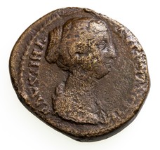 147-150 Ad Römische, Faustina II AE As Münze, 11.3 Gr, 26.5 MM - £54.45 GBP