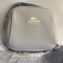 Lacoste Parfums Bag Purse Light Blue 12” X 13” Travel Makeup - $414.73 MXN