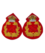 New UK British Army Field Marshal General Uniform Badge KING Crown RED B... - £23.53 GBP