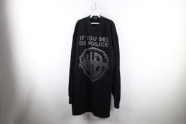 Vtg Streetwear Mens 6XL If You See Da Police Warn A Brother Thermal Knit T-Shirt - £46.57 GBP