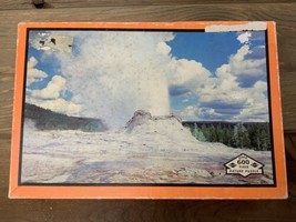 Vintage Yellowstone National Park Jigsaw Puzzle Castle Geyser #6 Built Rite - £24.51 GBP