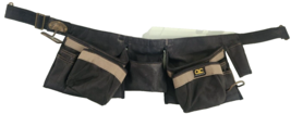 CLC Tool Work Belt Apron 12 Pocket Black Gear Canvas Heavy Duty Metal Ho... - $23.38