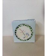 DesignStone Set of 4 Coasters Iris and Ivy Original Box Cork Bottoms 4 I... - £10.12 GBP