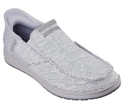 Skechers men&#39;s melson medford slip-ins shoes in Light Gray - £43.31 GBP