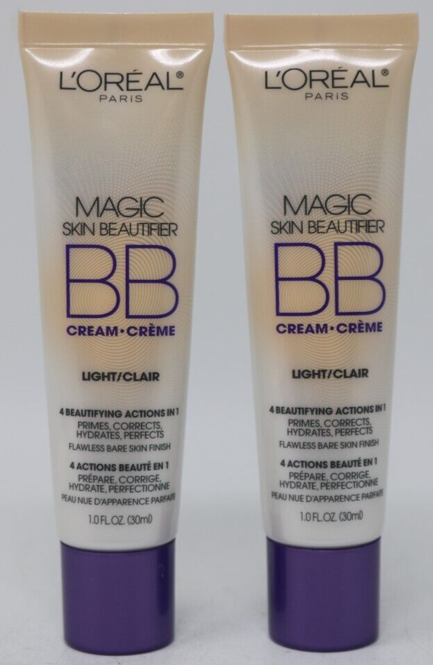 L'Oréal Magic Skin Beautifier BB Cream 812 Light Clear 1.0 fl oz Lot of 3 - $29.67