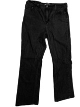 16 Medium Levis 512 Perfectly Slimming Stretch Boot Cut Black Jeans Hi R... - $21.78