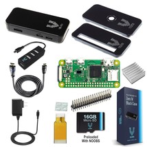 Raspberry Pi Zero W Complete Starter Kit-Premium Black Case Edition-Includes Pi  - £73.17 GBP