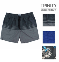 Trinity Men&#39;s Elastic Waist Shorts with Brief Liner - £12.52 GBP